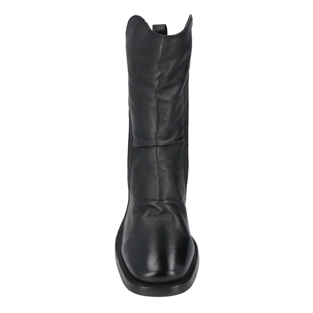 MOMA Black Leather Boots - Picture 3 of 13